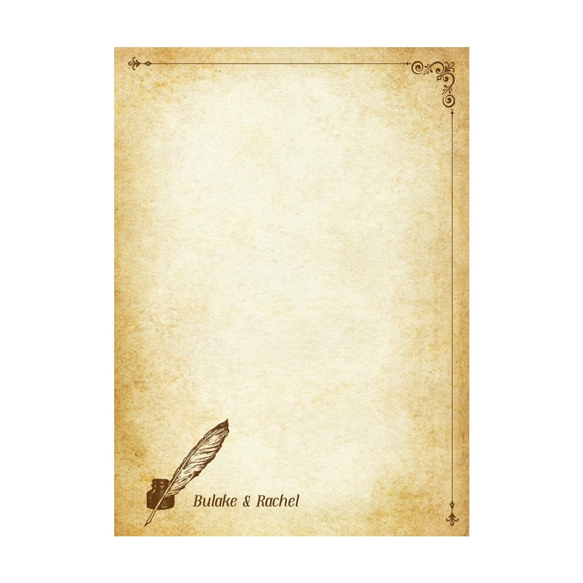 Parchment Stationery Vintage Design Boxed Gift Set -20/10 with Personalization option - Image 11