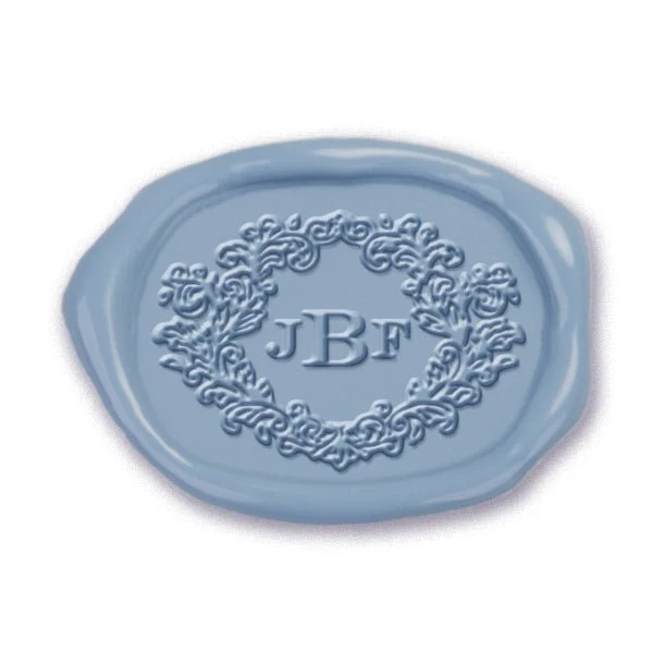 Aurora Regal Monogram Custom Wax Seal Stamp 3 letters -#2588 - Image 2