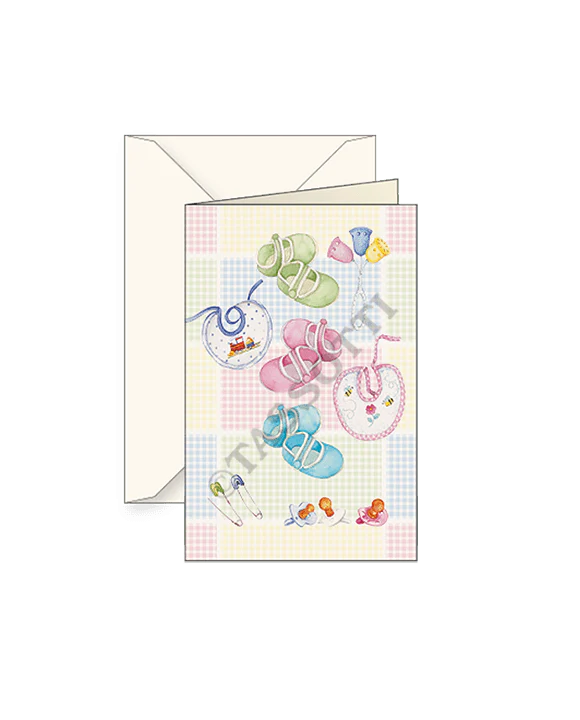 Baby Small Note Cards with envelope 3x4 - Set of 2