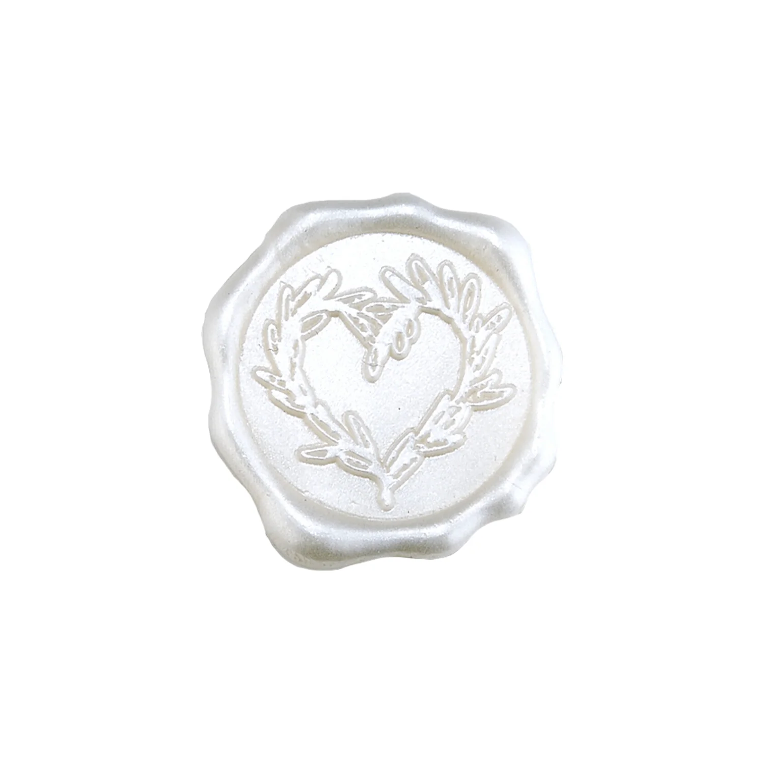 Branch Heart Wedding Adhesive Wax Seal Quick-Ship Stickers 25PK-7 Colors - Image 15