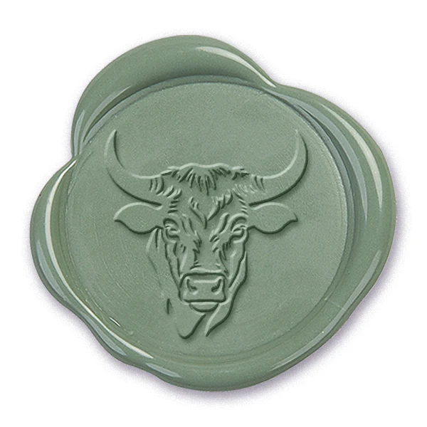 Bull Head Wax Seal Stamp #3107-USA Handcrafted - Image 2