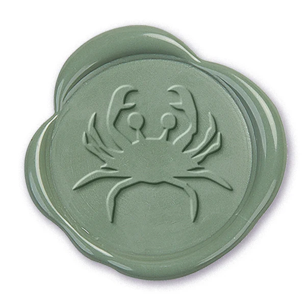 Crab Wax Seal Stamp #3627 -USA Handcrafted - Image 2