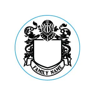 Create Your Own Family Crest Custom Wax Seal Stamp from our Templates 1 1/8" die Rosewood Handle - Image 6