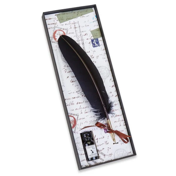 Feather Quill Pen & Ink Set -Turkey - Image 4