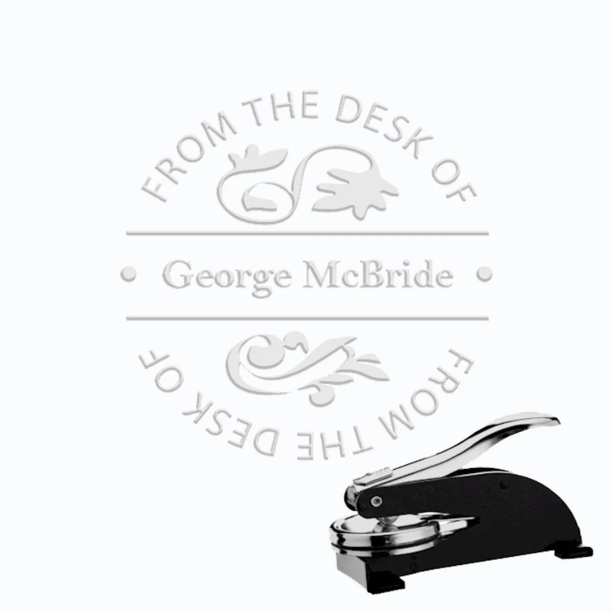 From The Desk Paper Embosser #231 -1.625" imprint-Standard Desktop Embosser Ideal SED
