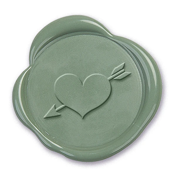 Heart Wax Seal Stamp #D699-USA Handcrafted - Image 2