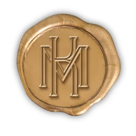 Intertwined Custom Wax Seal Stamp-Sappho Outline 2 Letter Monogram - Image 2