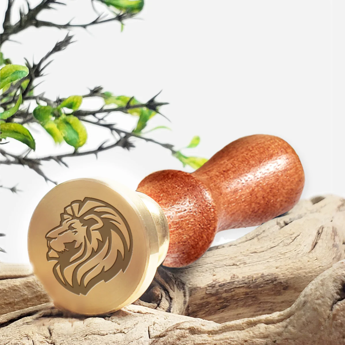 Lion Head Wax Seal Stamp #3301-USA Handcrafted