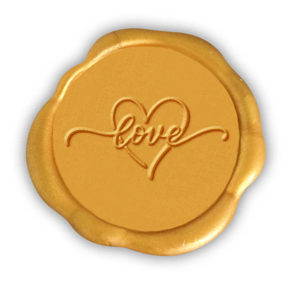 Love Heart Wax Seal Stamp #1389-USA Handcrafted - Image 2
