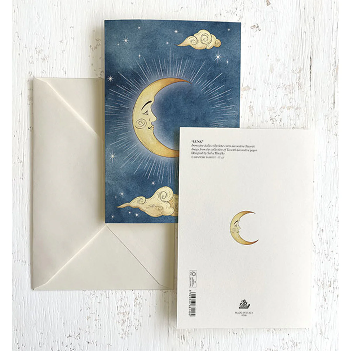 Luna/Moon Italian Note Cards Boxed Sets 4x6" - by Tassotti Italy 8/8 - Image 2