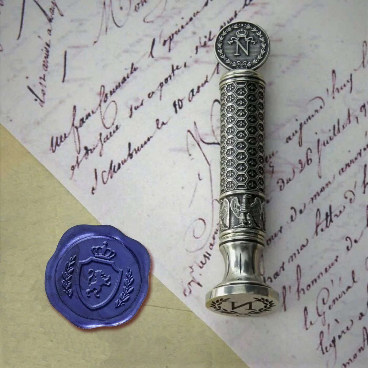Napoleon Bonaparte Wax Seal Stamp-Handcrafted in Italy - Image 3