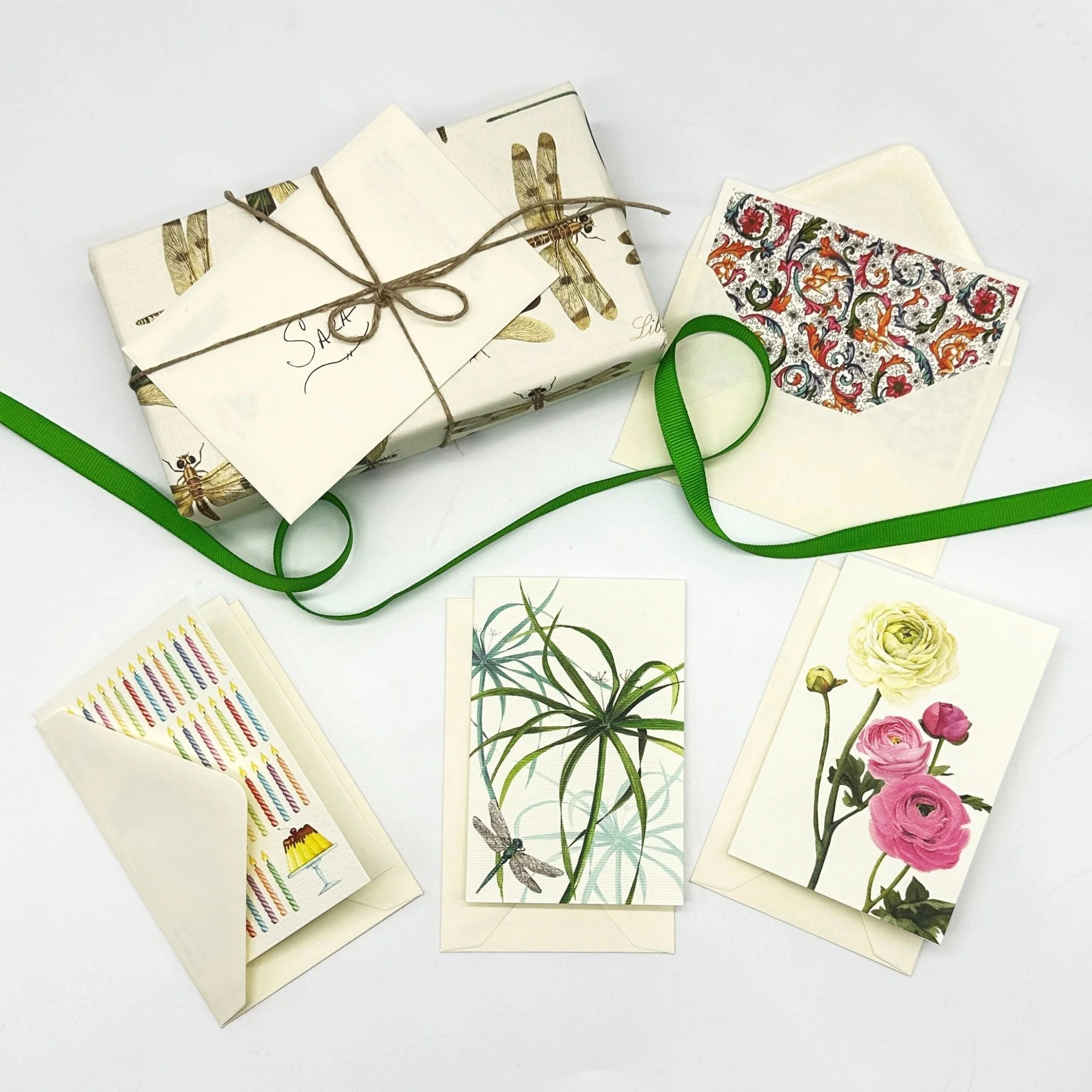 Wisteria Small Note Cards with envelope 3x4 - Set of 2 - Image 2