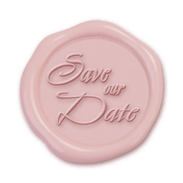 Save Our Date Hand Pressed Adhesive Wax Seals #7882PNS - Image 2