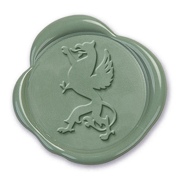 Standing Griffin Wax Seal Stamp #2681- USA Handcrafted - Image 2
