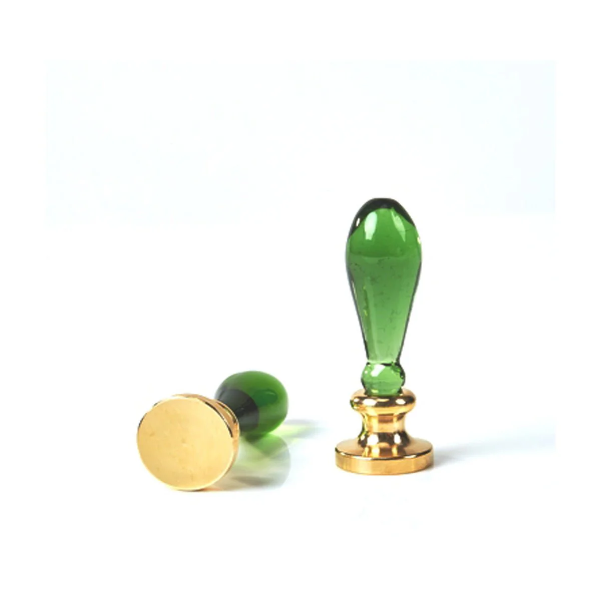 Teardrop Murano Glass Wax Seal Handles - 2 1/4" Tall - Image 3