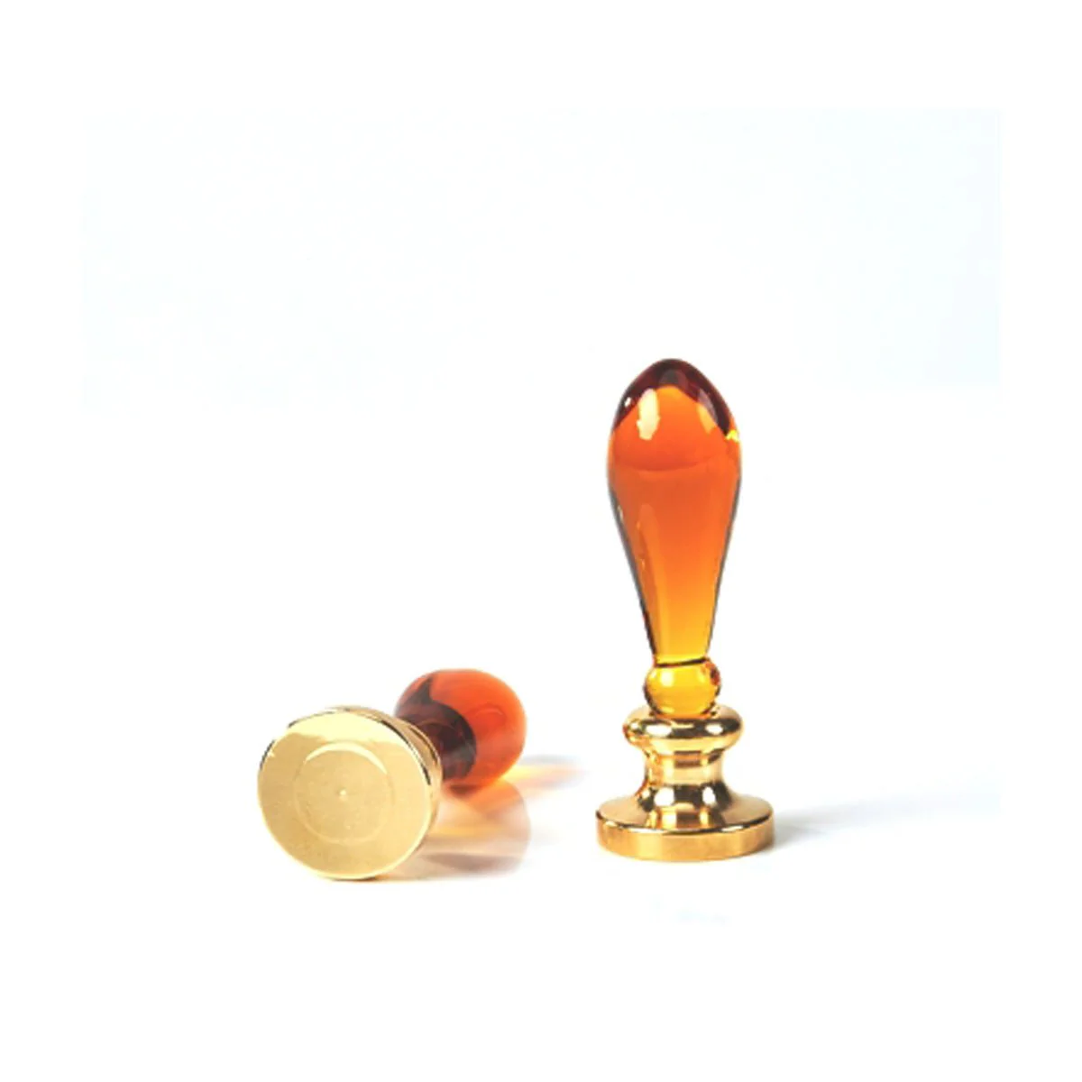 Teardrop Murano Glass Wax Seal Handles - 2 1/4" Tall - Image 5