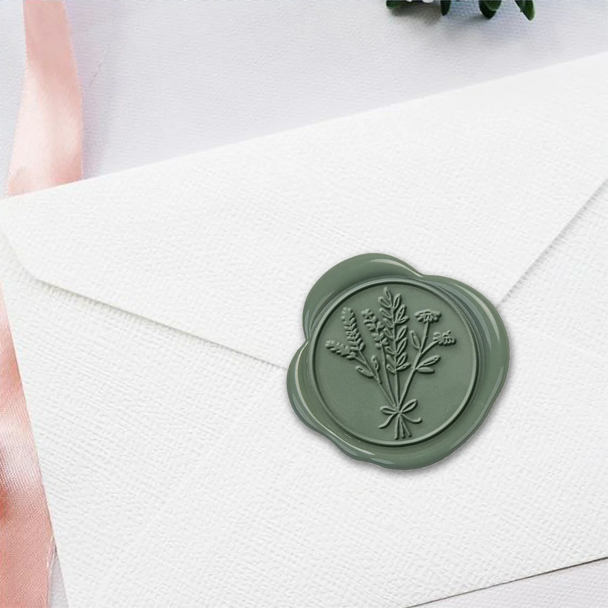 Wildflowers Hand Pressed Adhesive Wax Seals #LS591HPNS