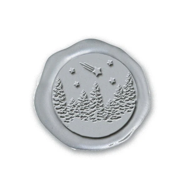 Winter Wonderland Adhesive Christmas Wax Seal Stickers 8PK - Hand Pressed 1 1/4" - Image 4